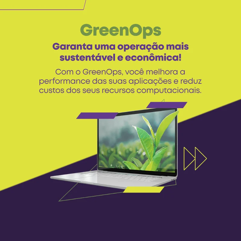 Com o Green Code, você melhora a performance das suas aplicações e reduz custos dos seus recursos computacionais.